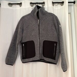 Vuori | Gray Fleece Zip-Up Jacket